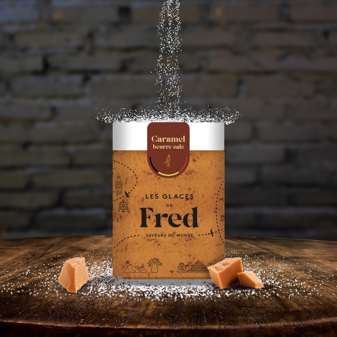 Glace caramel beurre salé de Belgique