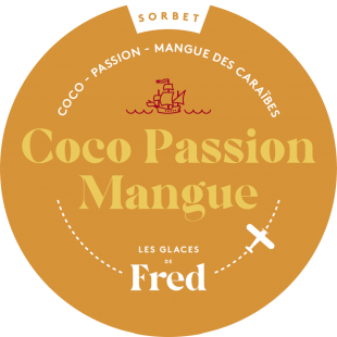 Sorbet coco passion mangue des Caraïbes