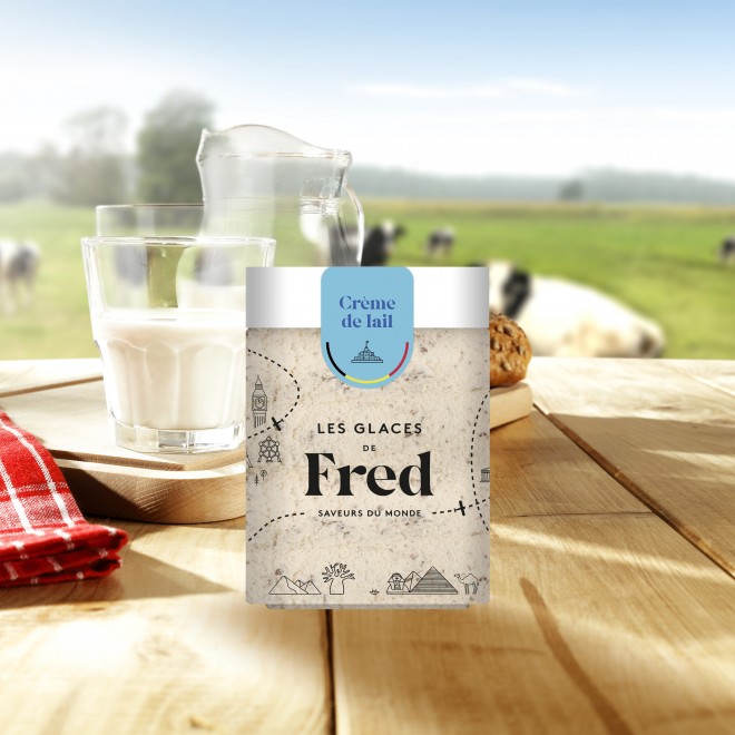 Glace crème de lait de Normandie
