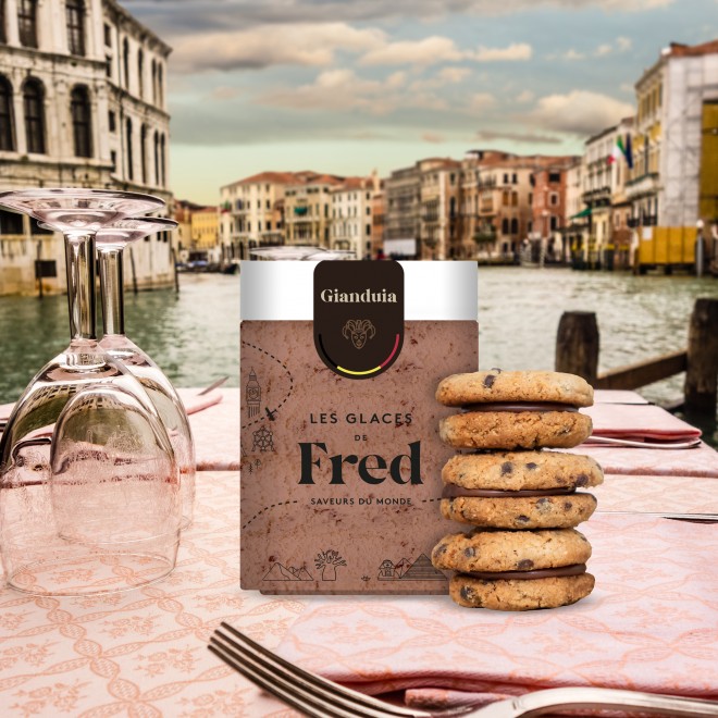 Glace gianduia d'Italie