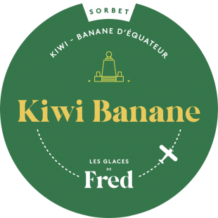 Sorbet kiwi banane d'Equateur