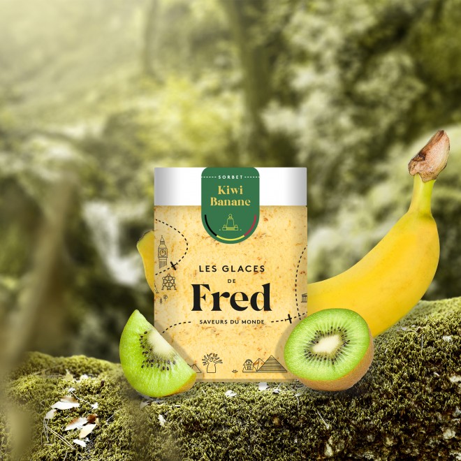 Sorbet kiwi banane d'Equateur