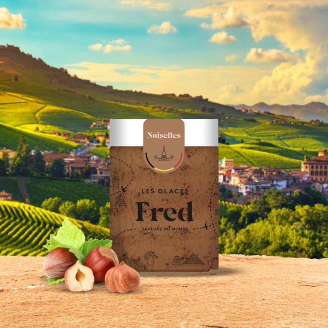 Glace noisette du Piémont d'Italie
