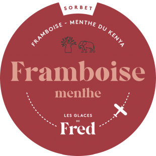Sorbet framboise menthe du Kenya