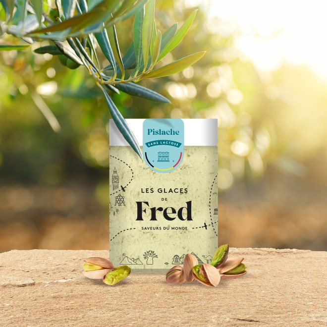 Glace pistache de Turquie sans lactose