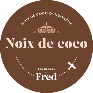 Glace noix de coco d'Indonésie