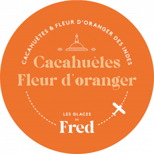Glace cacahuètes et fleur d'oranger des Indes