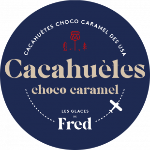 Glace cacahuètes chocolat caramel des USA